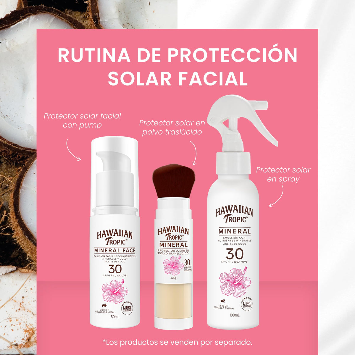 Protector Solar Facial Hawaiian Tropic Mineral Milk 30 FPS 50ml