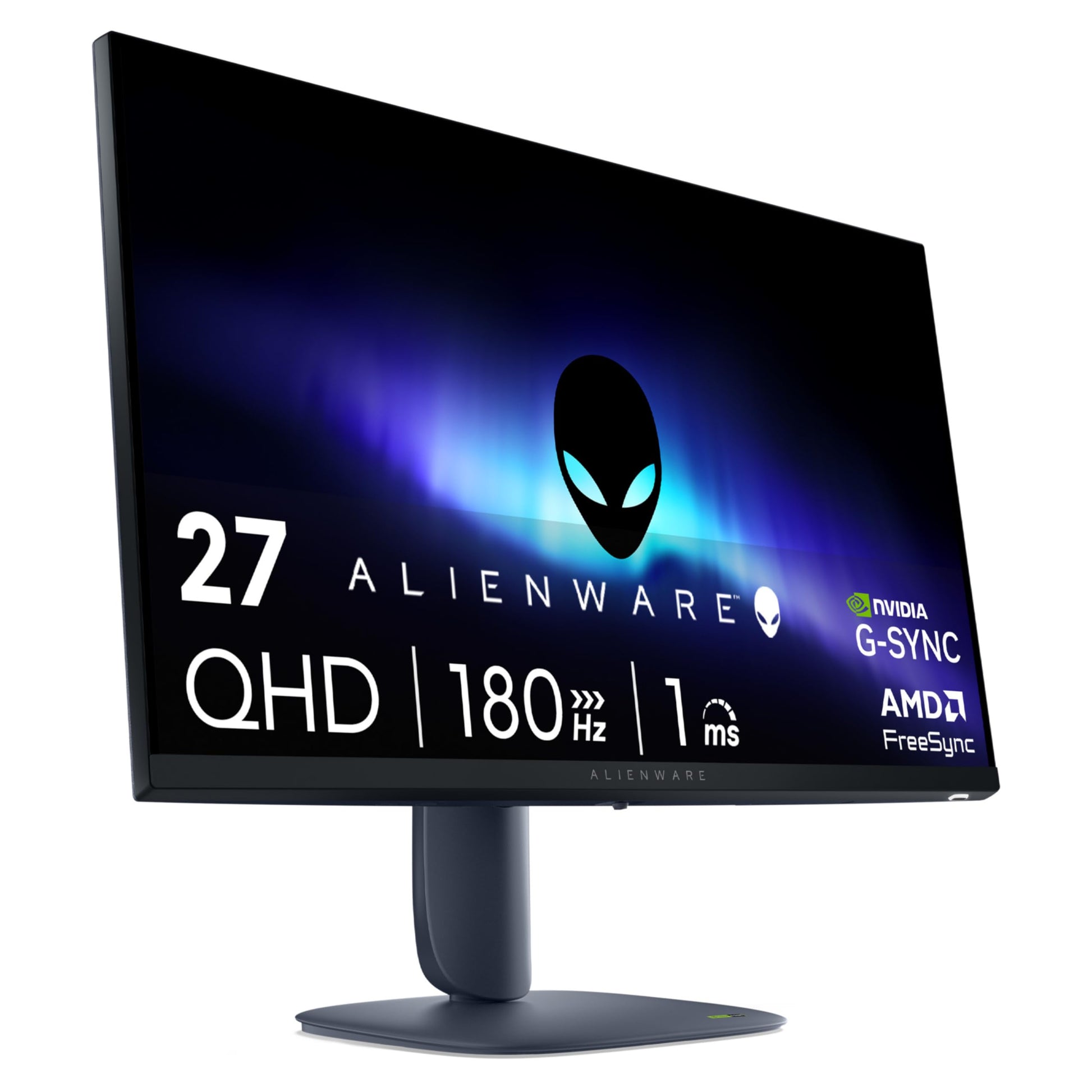 Alienware 27 Monitor para Juegos - AW2725DM - visualización QHD de 27 Pulgadas 180Hz 1 ms, IPS, NVIDIA G-Sync, AMD Freesync, VESA AdaptiveSync.