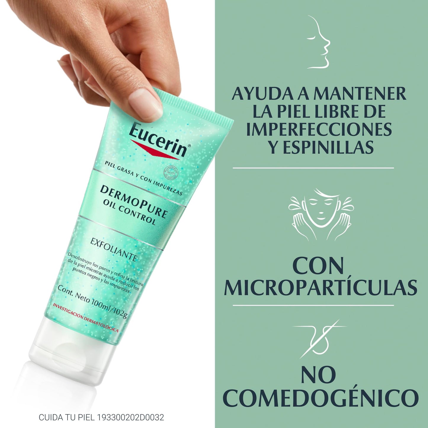 Eucerin Exfoliante facial piel grasa imperfecciones 100ml