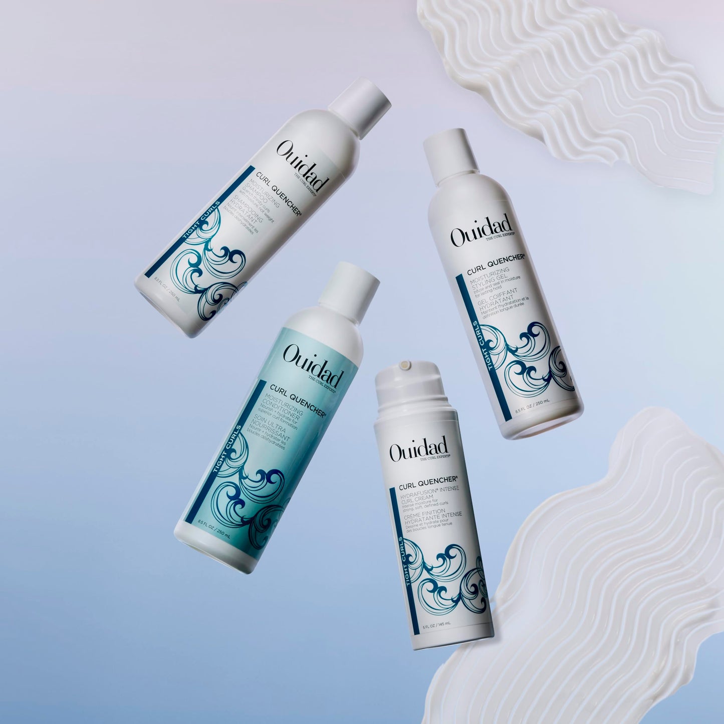 Crema rizadora de rizos Ouidad Curl Quencher Hydraft de 5 onzas líquidas