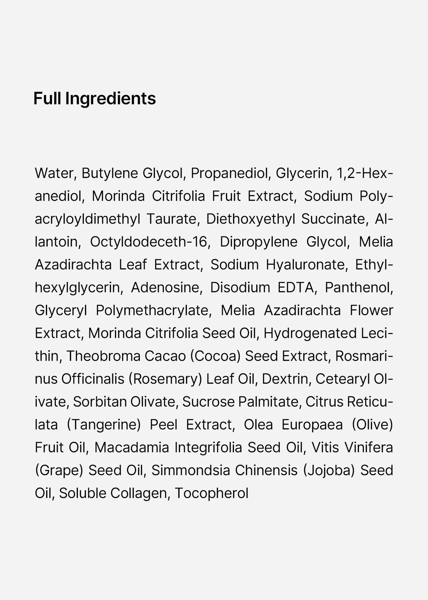 Suero hidratante facial con extracto de noni | Tratamiento antiarrugas y humectante | 50 ml