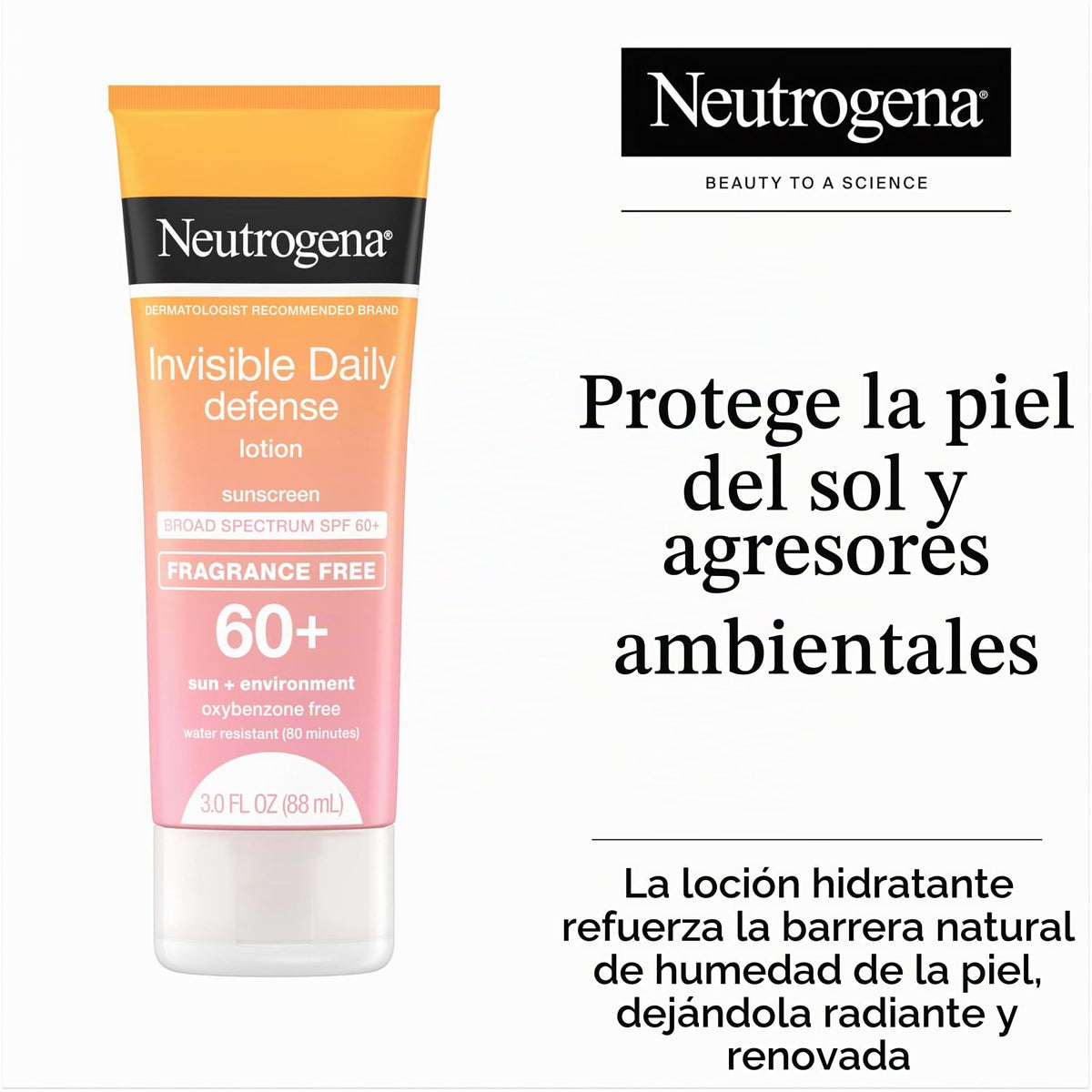Neutrogena Invisible Daily Defense Protector Solar SPF 60+ 0086800103837
