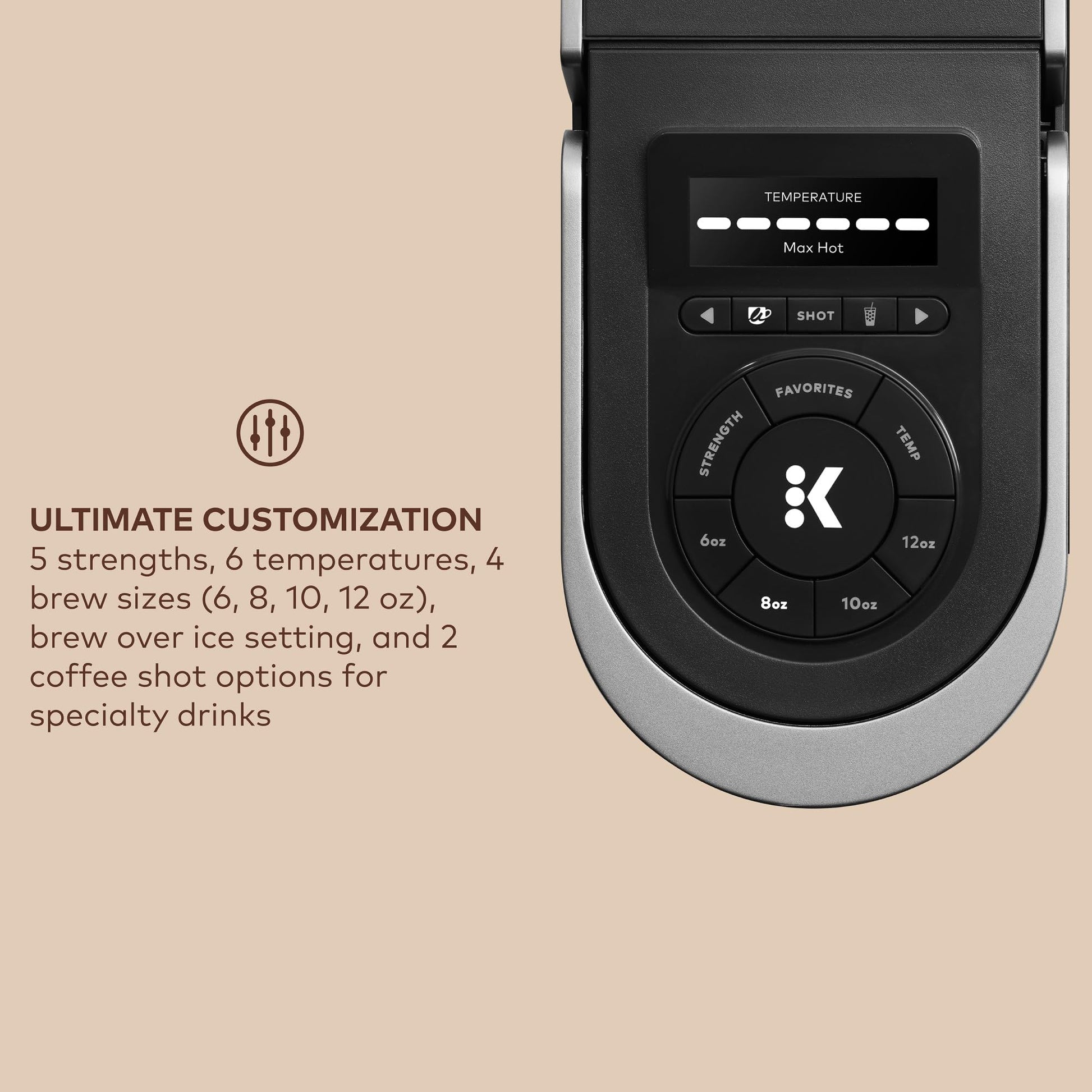 Keurig K-Cafe SMART - Cafetera para cápsulas K-Cafe, color negro