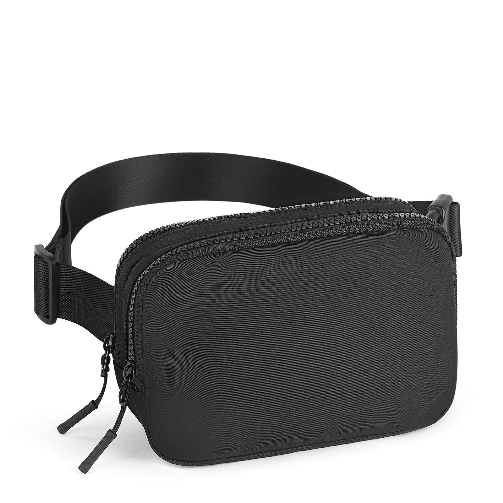 CLUCI - Riñonera pequeña para mujer, bandolera en todas partes de moda, riñonera para mujer con correa ajustable, A1-1 Negro, Pequeño