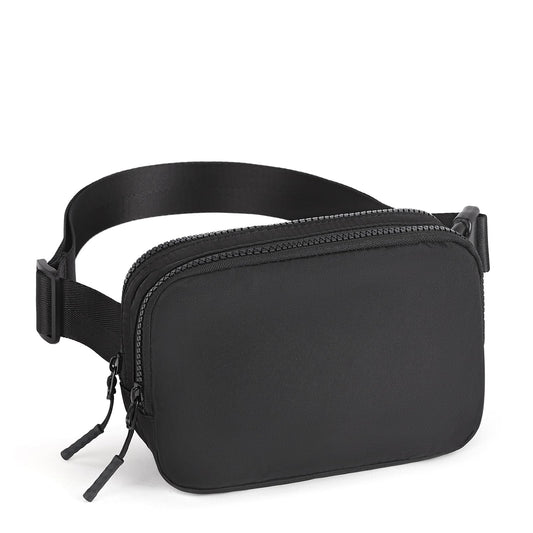CLUCI - Riñonera pequeña para mujer, bandolera en todas partes de moda, riñonera para mujer con correa ajustable, A1-1 Negro, Pequeño