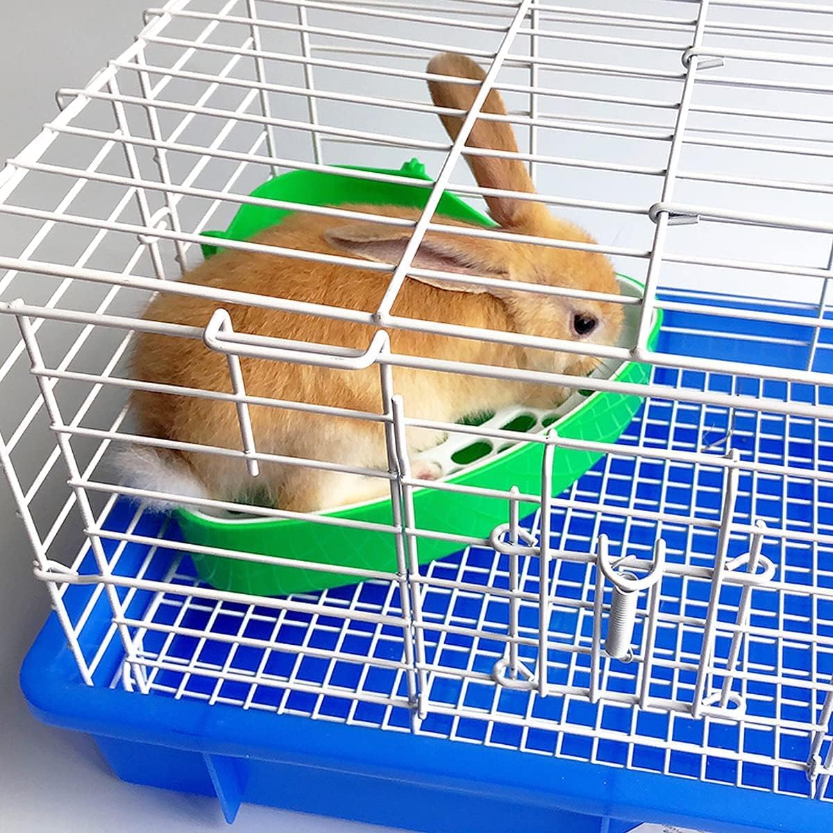 Caja de Arena para Conejos,Orinal de Esquina Inodoro con Rejilla para Suministros para Mascotas para Conejos cobayas Chinchilla hurón Animales pequeños Caja de Arena para Conejos Accesorios (rosa)