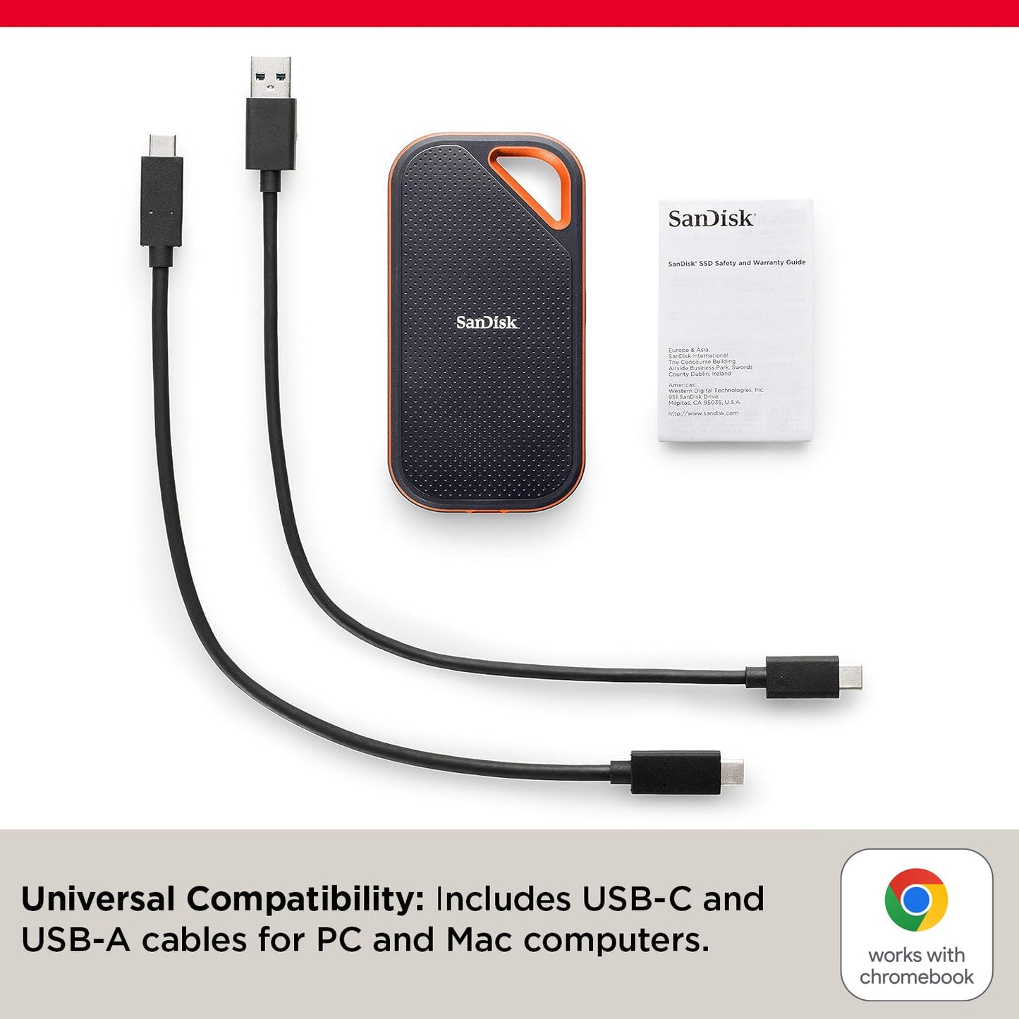 SSD Portátil SanDisk Extreme Pro 2 TB USB-C Velocidad 2000 MB/s