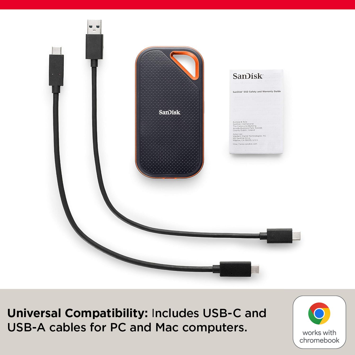 SSD Portátil SanDisk Extreme Pro 2 TB USB-C Velocidad 2000 MB/s