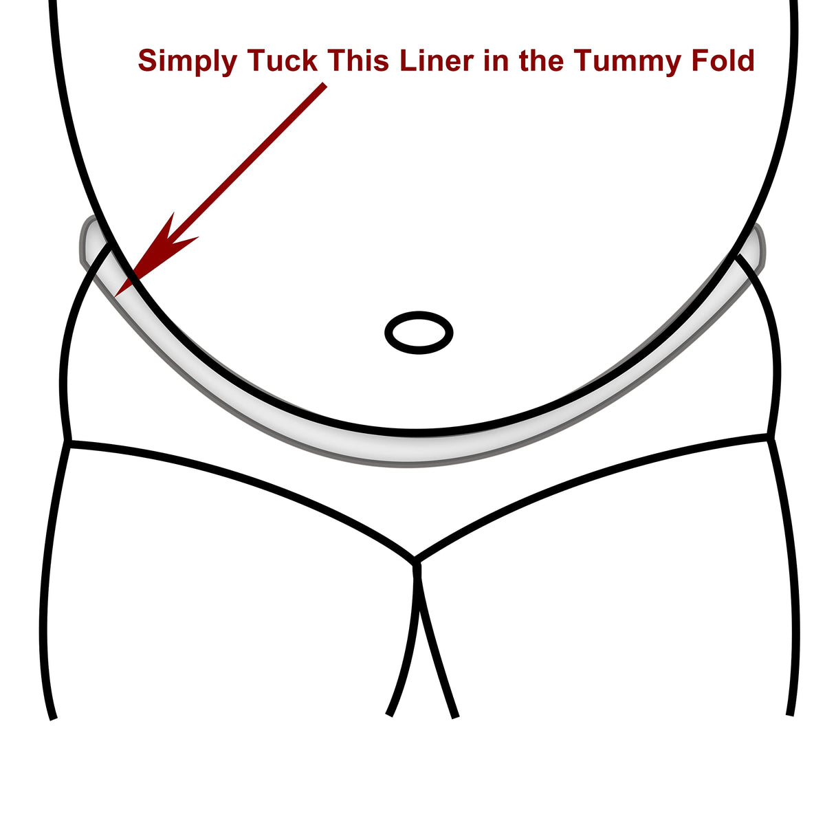 KimYoung - Forro de abdomen para erupciones sudoríparas, almohadillas para orejas de sudor debajo del vientre para doblar la piel, Blanco, X-Large