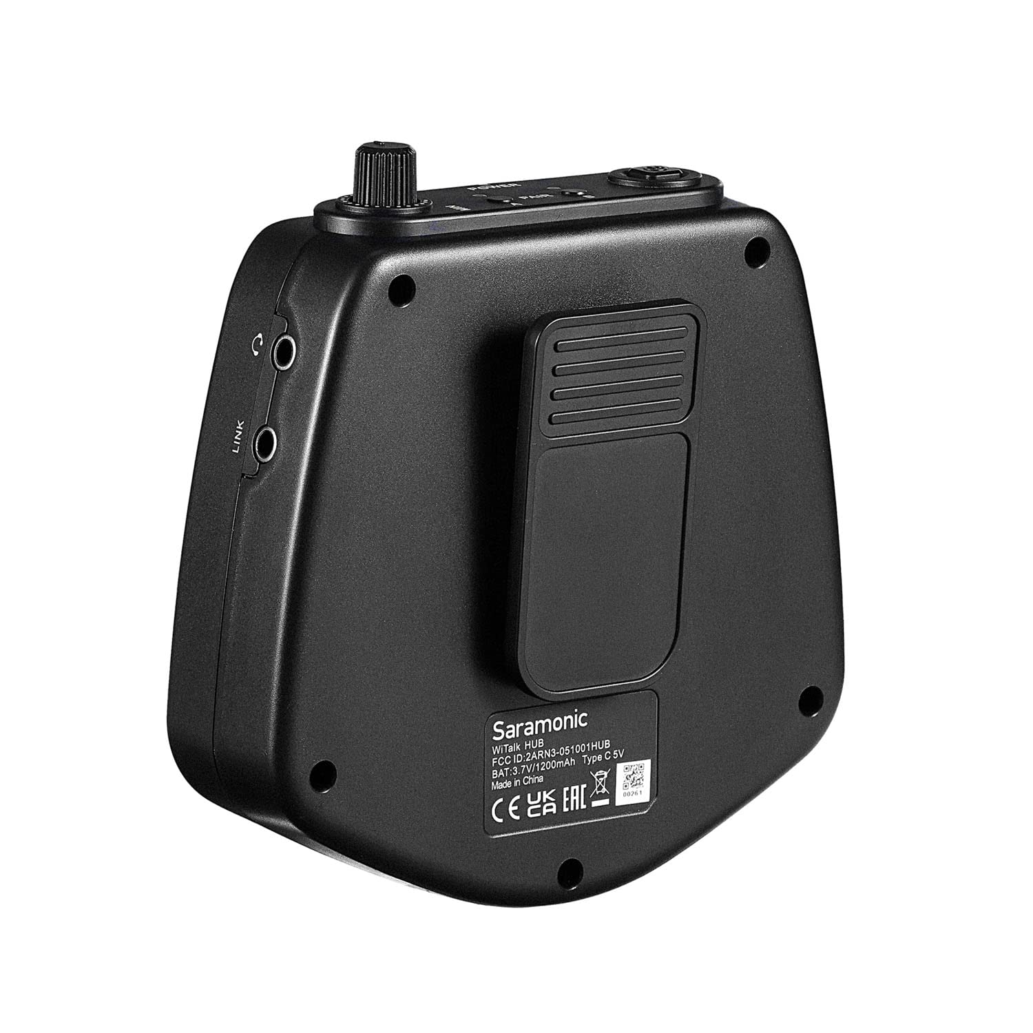 Saramonic WiTalk-WT6D - Sistema de intercomunicación de auriculares inalámbricos de doble oído para 6 personas con concentrador y estuche duro personalizado