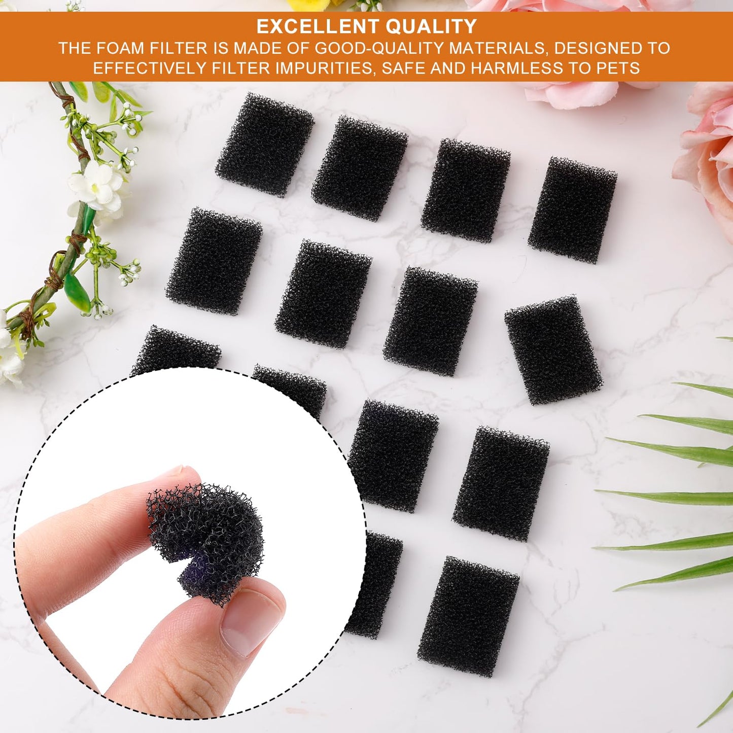 Filtros de Espuma de Repuesto Petkit Eversweet 3 Pro Negro para Fuente de Agua para Mascotas
