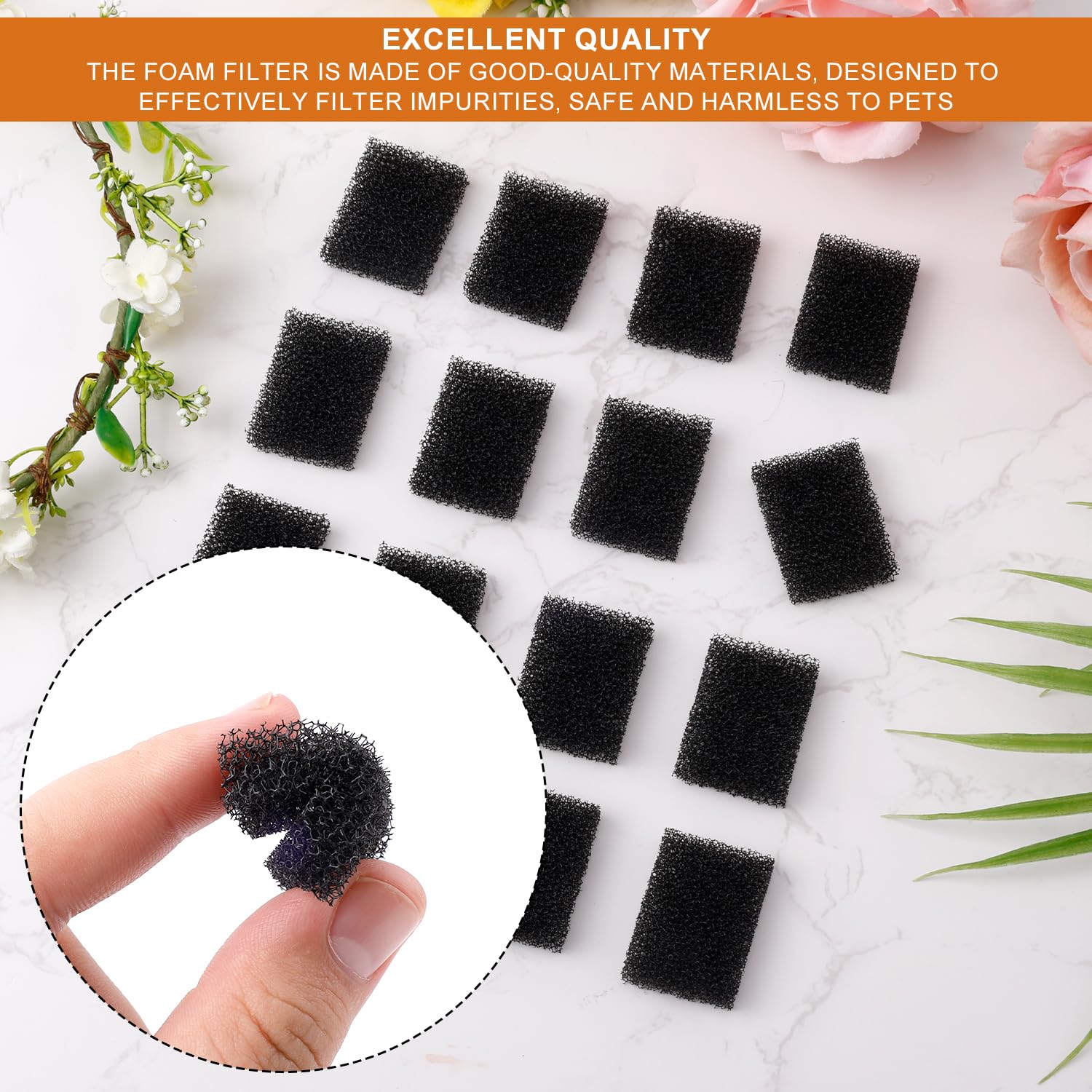 Filtros de Espuma de Repuesto Petkit Eversweet 3 Pro Negro para Fuente de Agua para Mascotas