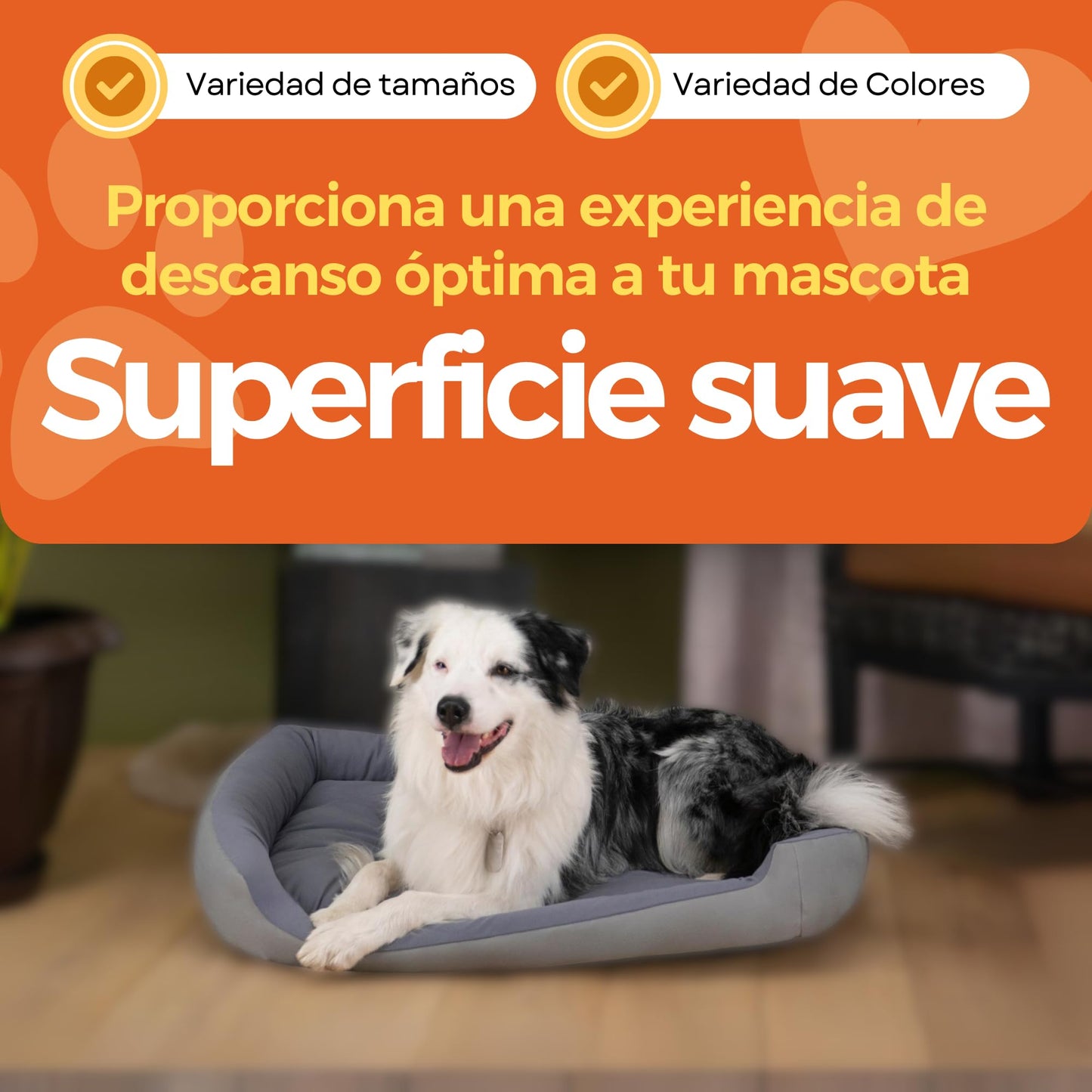 Cama para Perro Hills Gris Resistente y Confortable