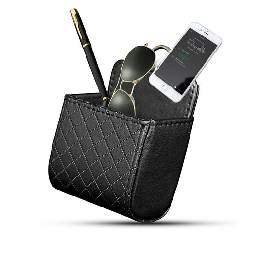 Organizador para Coche Yosoo Negro con Gancho para Celular y Moneda