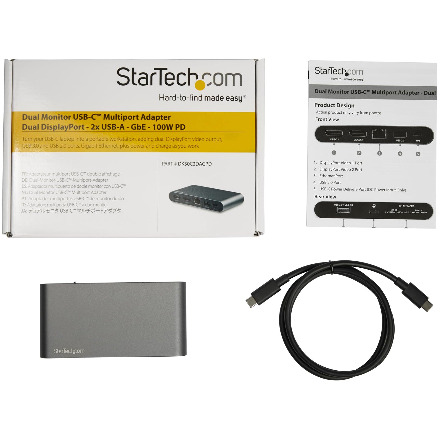 Tarjetas y Periféricos Startech DK30C2DAGPD adicionales