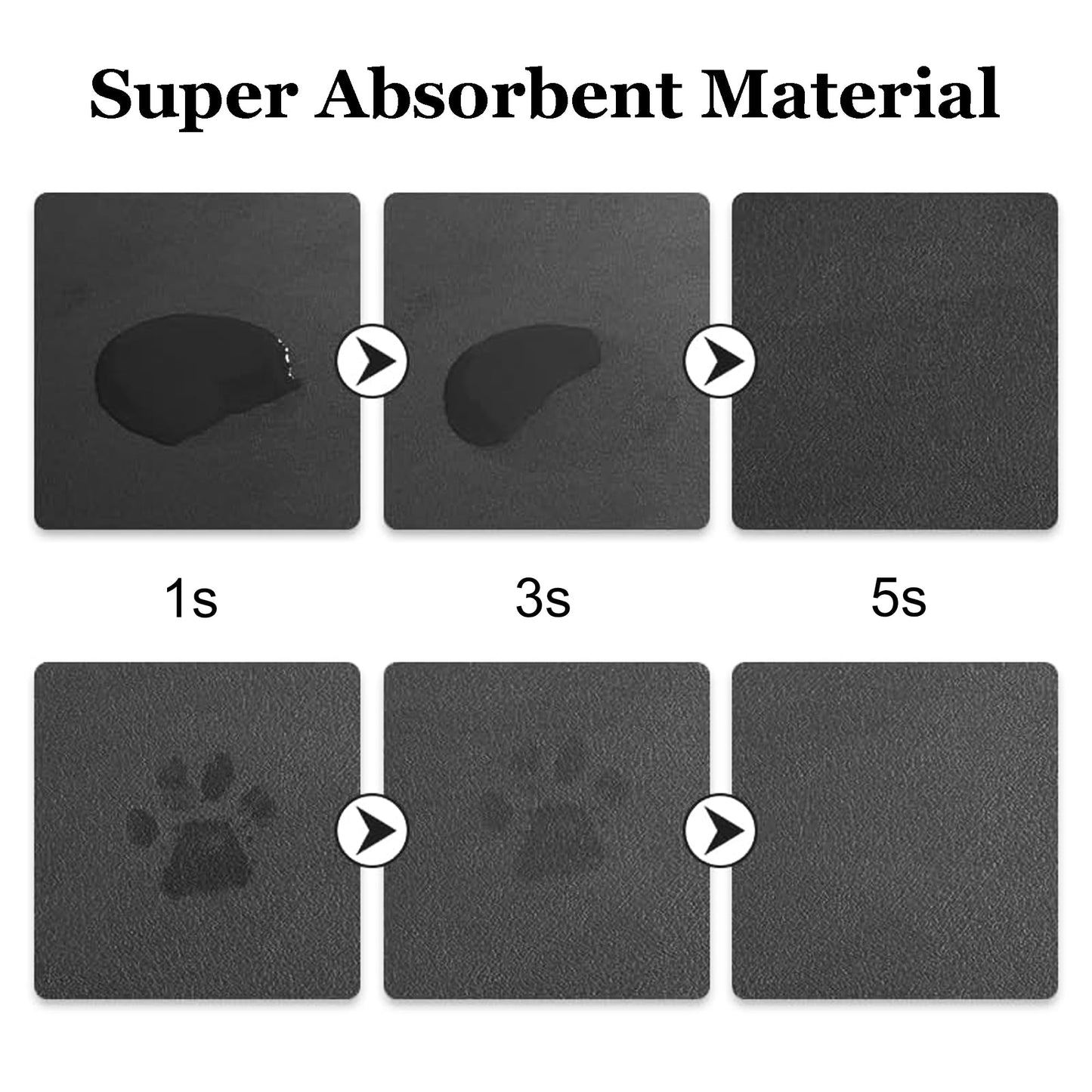 Alfombrilla de Alimentación para Mascotas absorbente de Diatomita Café rectangular para Perros y Gatos