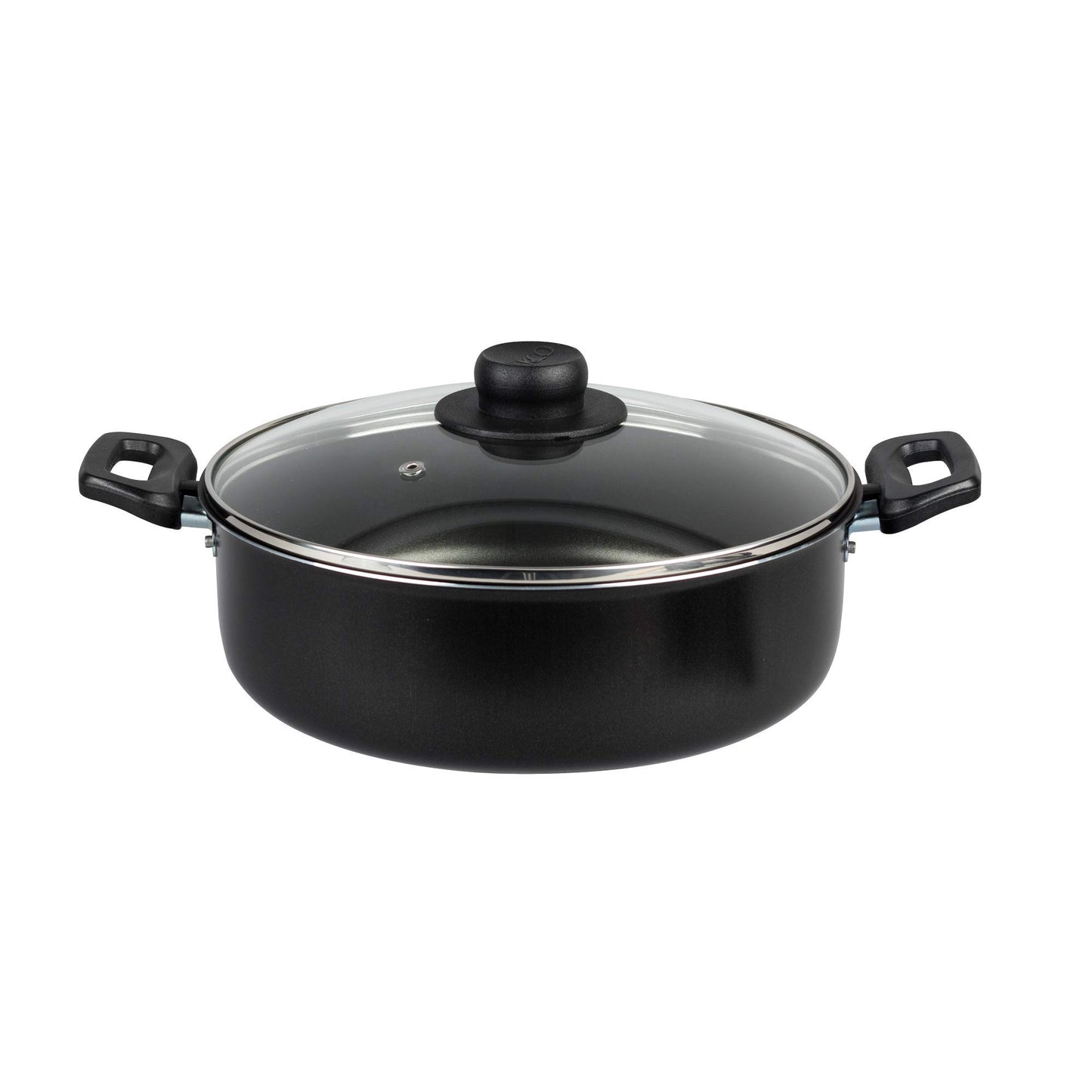Batería de Cocina Ekco Negro con Antiadherente Serum 19 Piezas de Aluminio