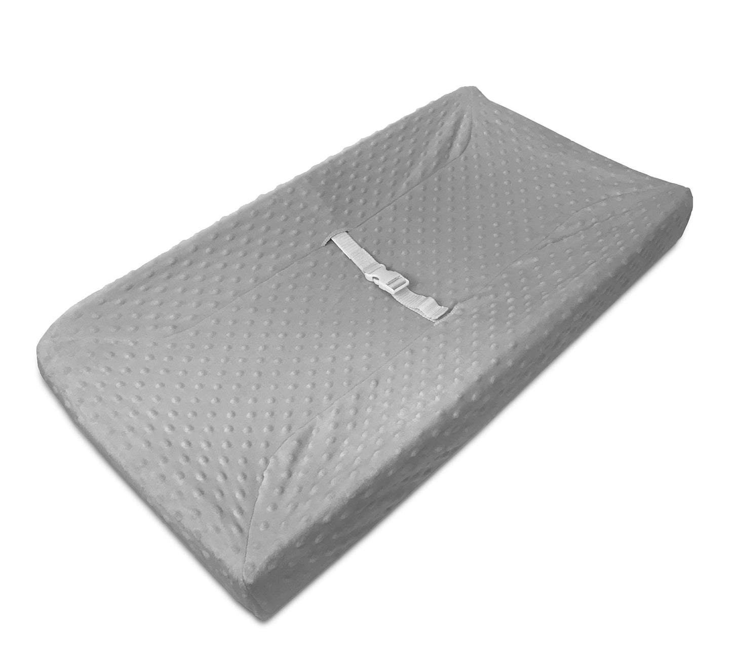 Funda de Cambiador Contorneada American Baby Company Gris de Chenilla con Lunares