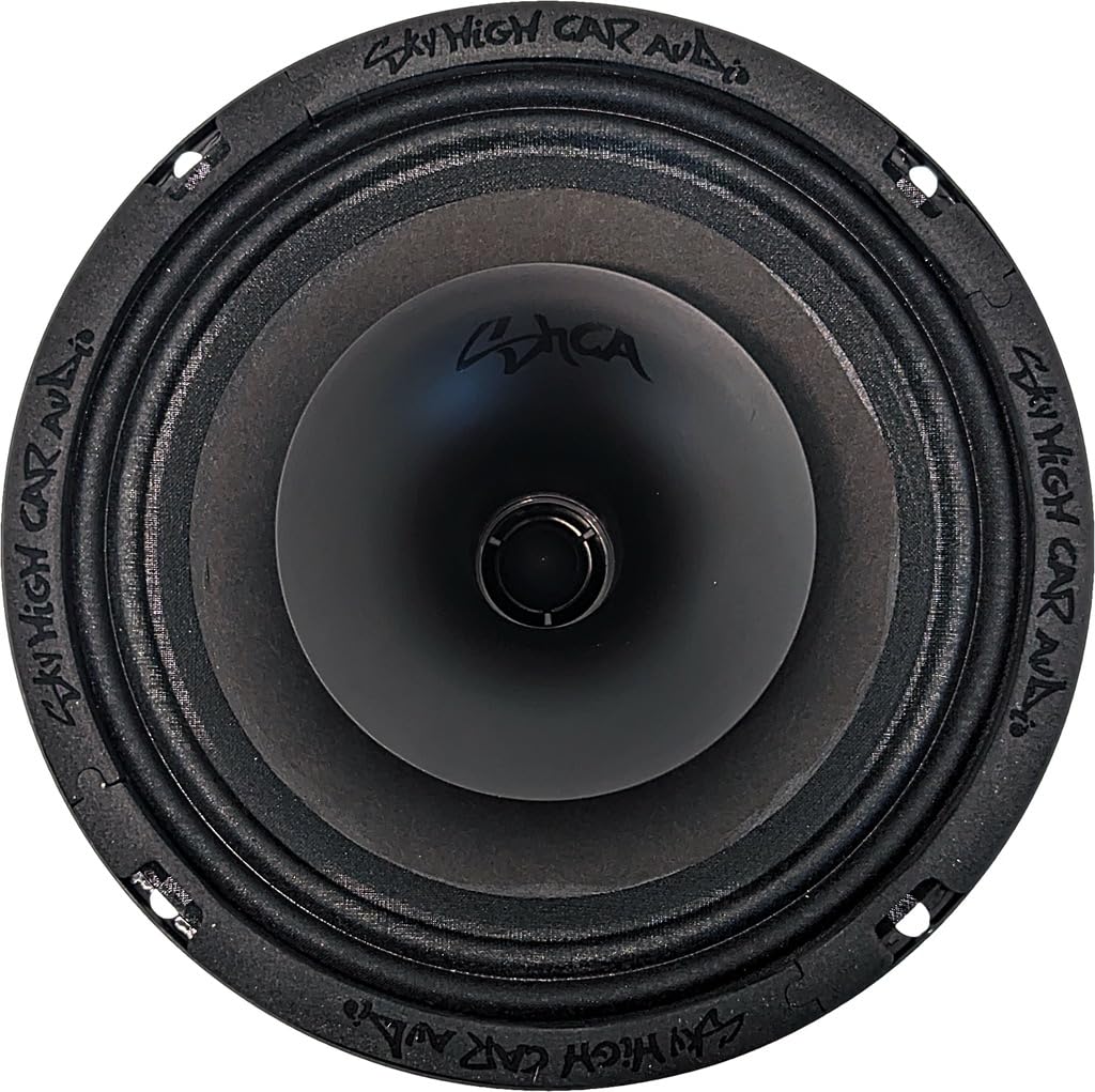 Altavoz Coaxial Delgado Sky High Car Audio SH-CX64SLIM 6.5 Pulgadas con Bocina de Driver de Compresión