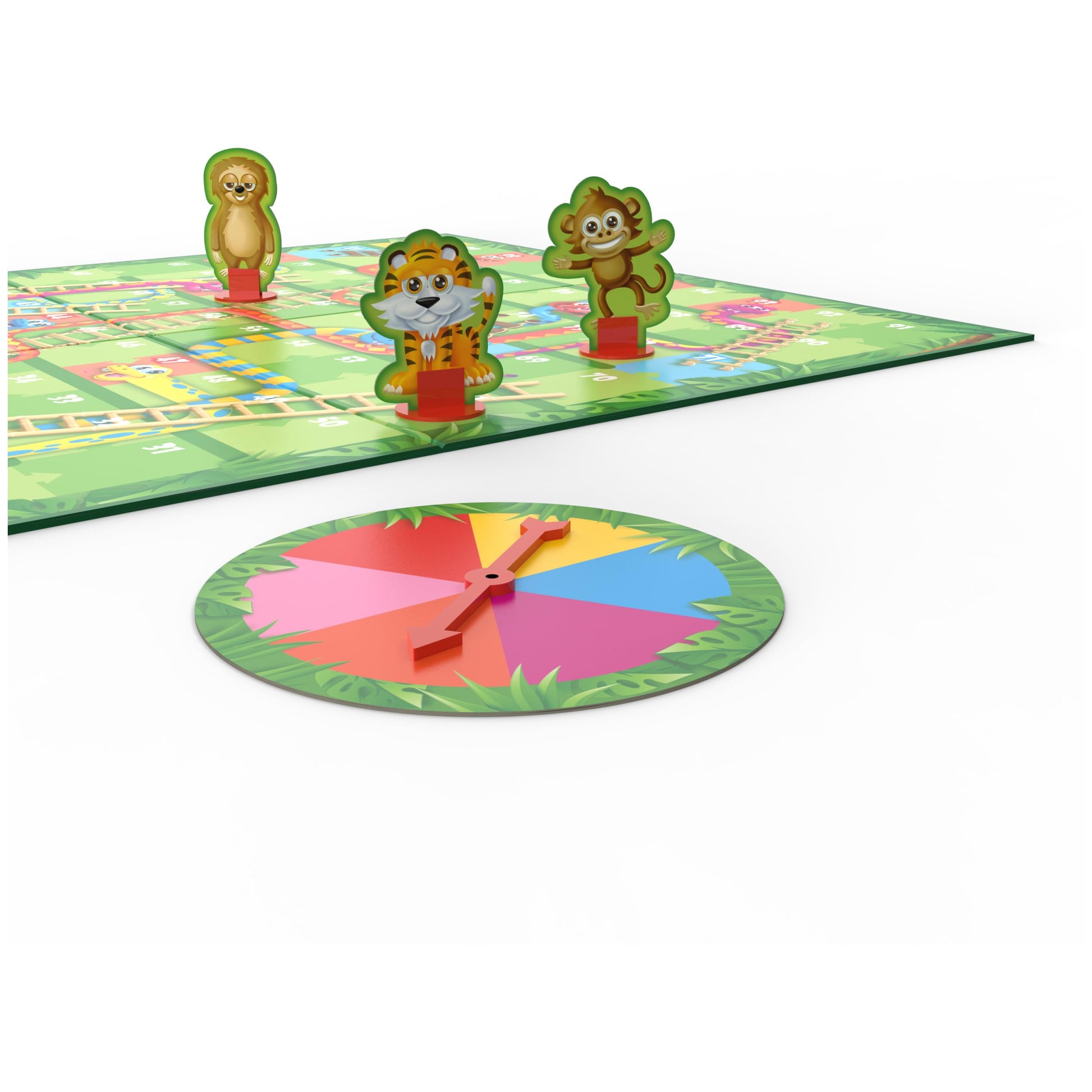 Juego de Mesa Spin Master Serpientes y Escaleras Colorido para Niños y Familias