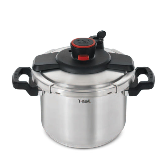 Utensilios de Cocina a Presión T-fal Plateados Clipso P45007 de Acero Inoxidable