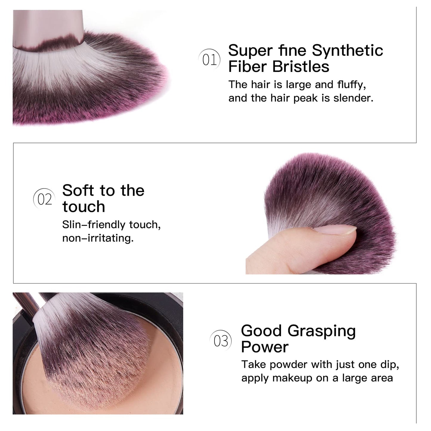 Brochas de Maquillaje con Estuche 18 Piezas Set de Brochas para Maquillaje Profesional Juego de Brochas Kabuki Sintético Premium Sombra de Ojos en Polvo para Base de Maquillaje (Rosa)