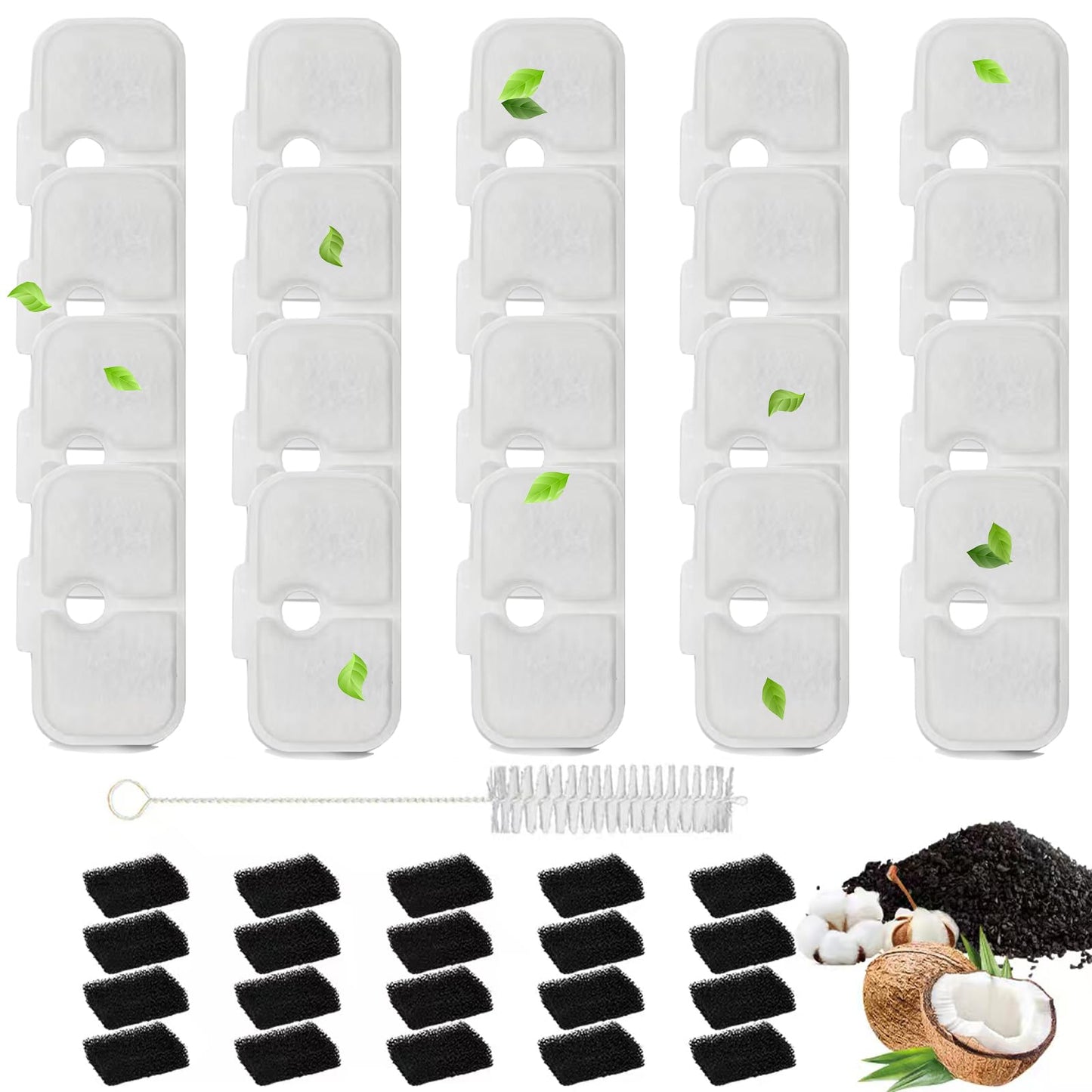 Filtros de Fuente de Agua PETLIBRO Blanca Compatibles para Mascotas 40 Unidades