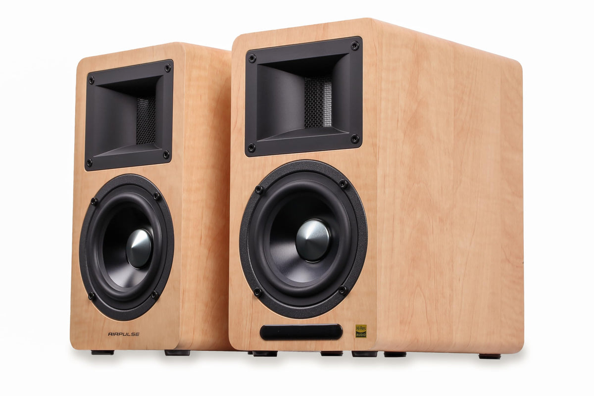 Sistema de Altavoces Activos Airpulse A80 Negro con Certificación de Audio de Alta Resolución y Bluetooth 5.0 aptX