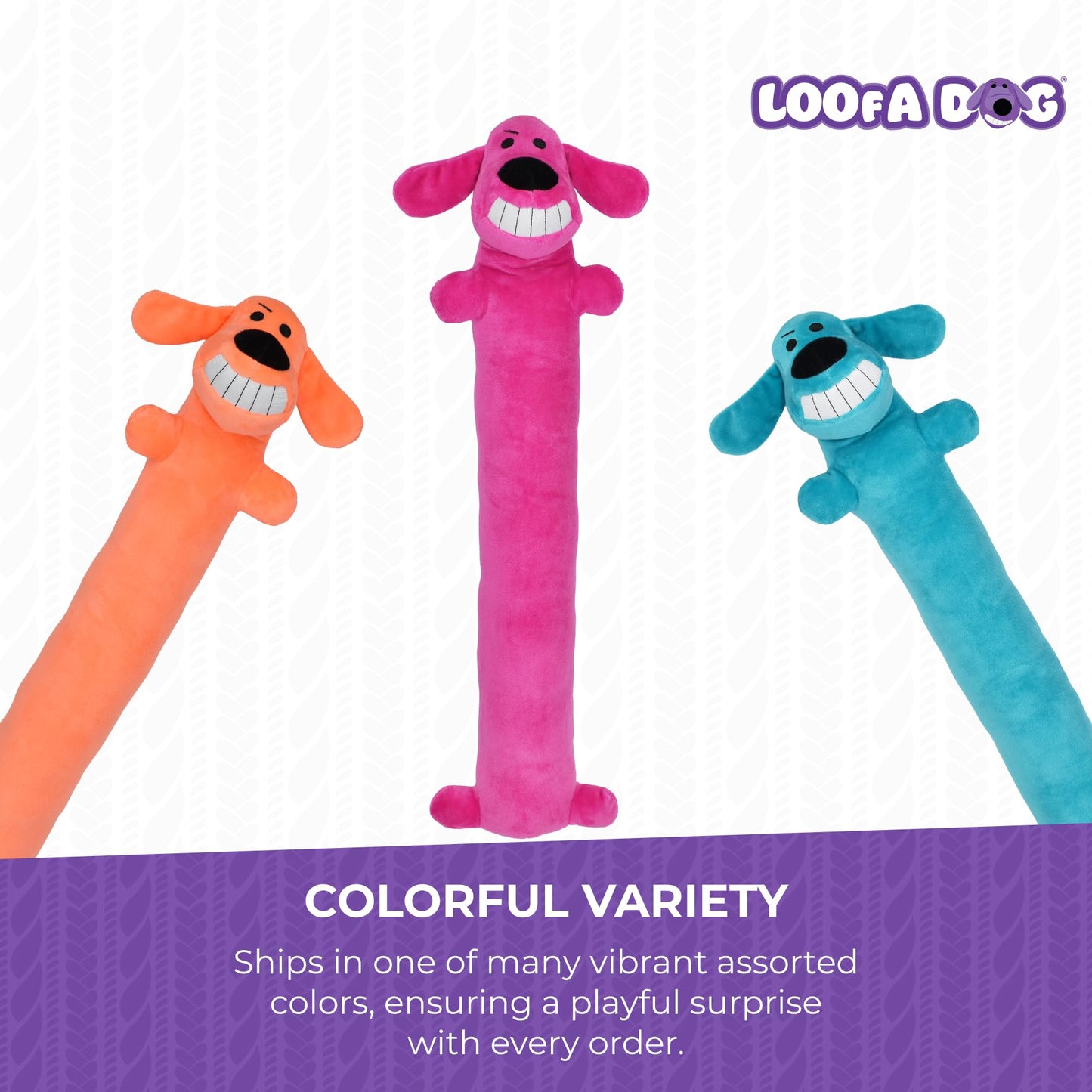 Juguete para Perro Original Loofa Jumbo de Multipet's en Varios Colores, 24 Pulgadas