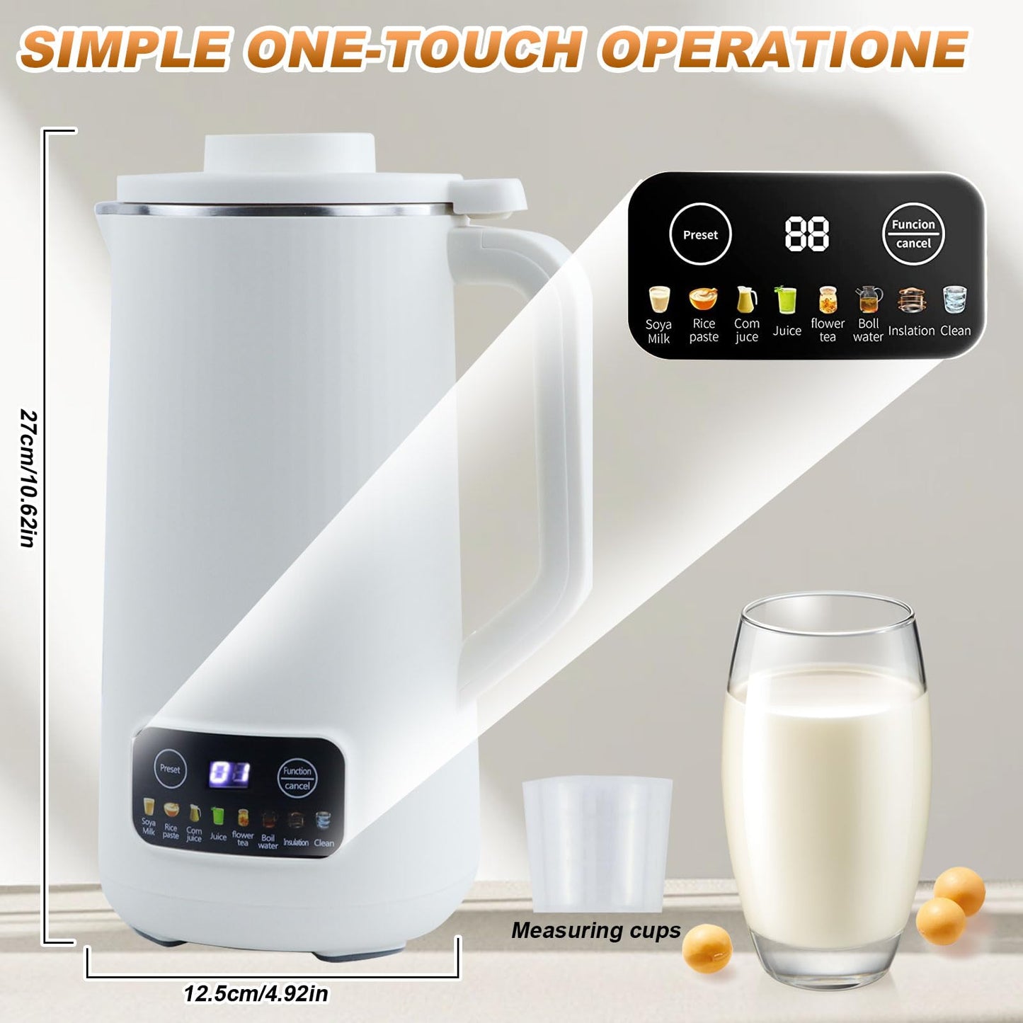 Máquina para Leche Vegetal 600 ml Almendra Ecológica