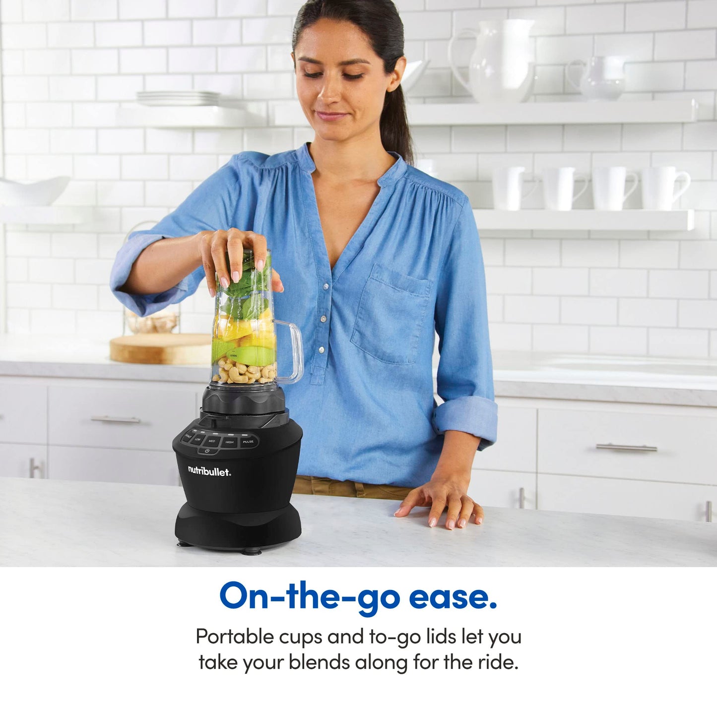 Batidora Nutribullet Negro Mate 1200W Combo
