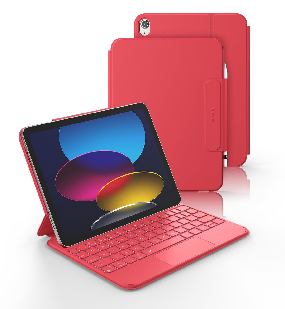 Funda para iPad Dexnor A16 11 Pulgadas Ultradelgada con Teclado Magnético y Retroiluminación