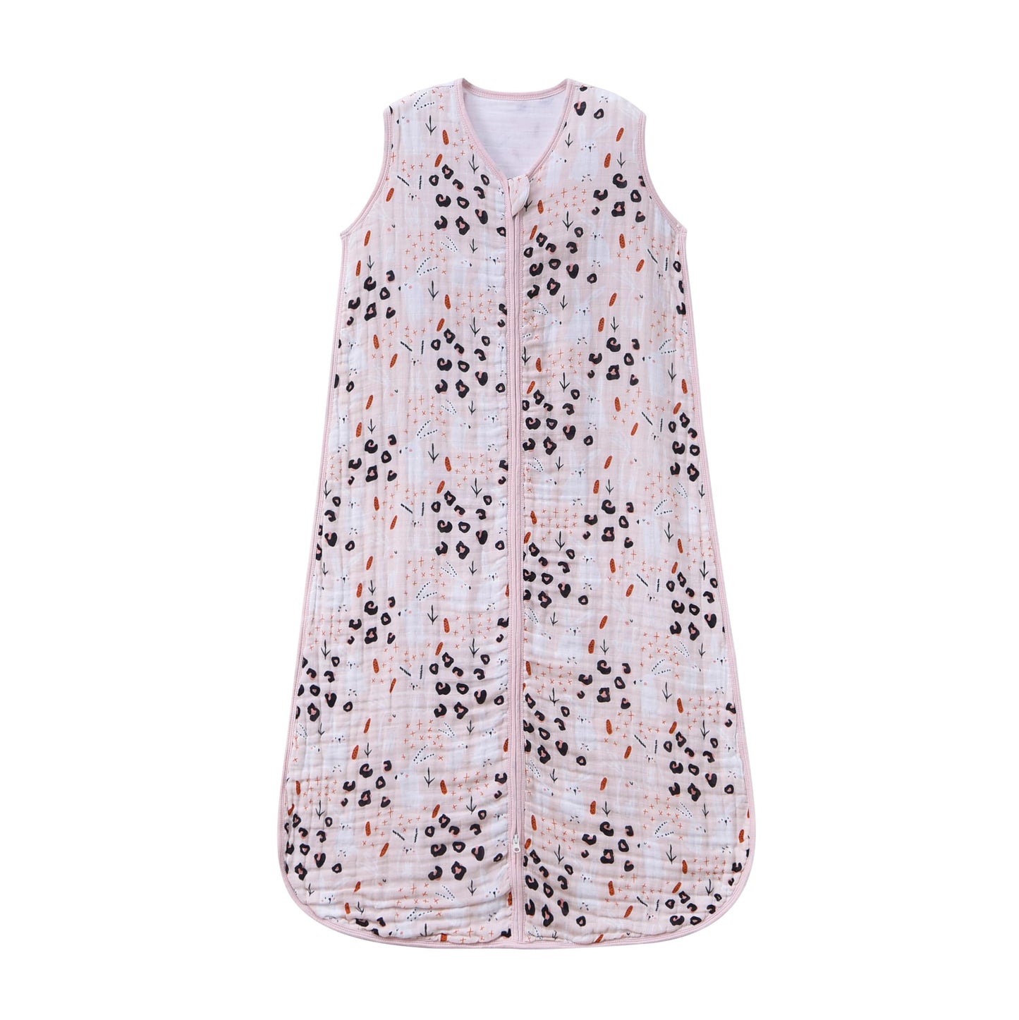 TADO MUSLIN Saco de Dormir para Bebé 2-4 T Niños y Niñas Manta Vestible 100% Algodón Orgánico 0.5 TOG Sacos de Dormir para Niños Pequeños Cremallera de 2 Vías Talla X-Large Saco de Dormir de Muselina