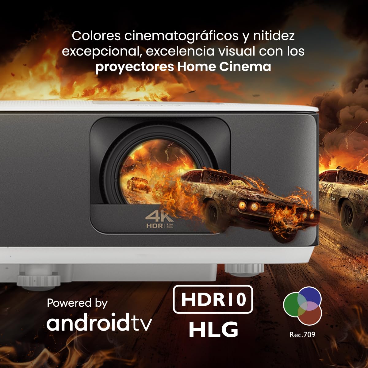 BenQ Proyector Gaming/Entretenimiento TK700STi 4K, 3000 lúmenes, UHD, bajo Tiempo de Respuesta