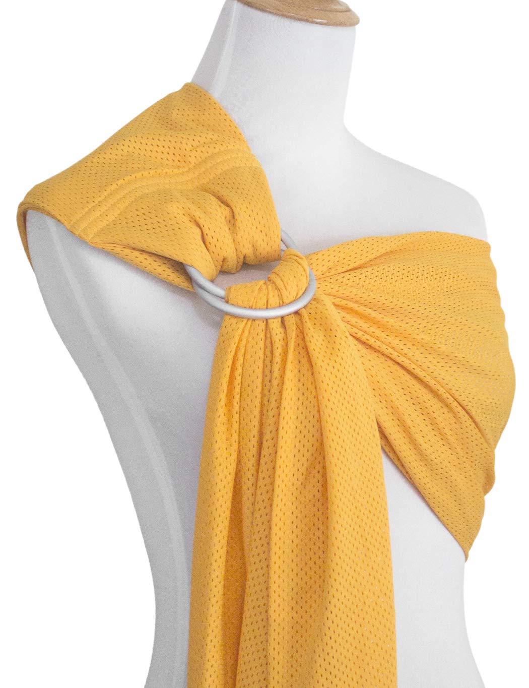 Vlokup - Anillo de agua para bebé, de malla, para recién nacido, niño, bebé, niños pequeños y niños, ligero, transpirable, perfecto para verano, natación, piscina, playa, ideal para papá,, Amarillo