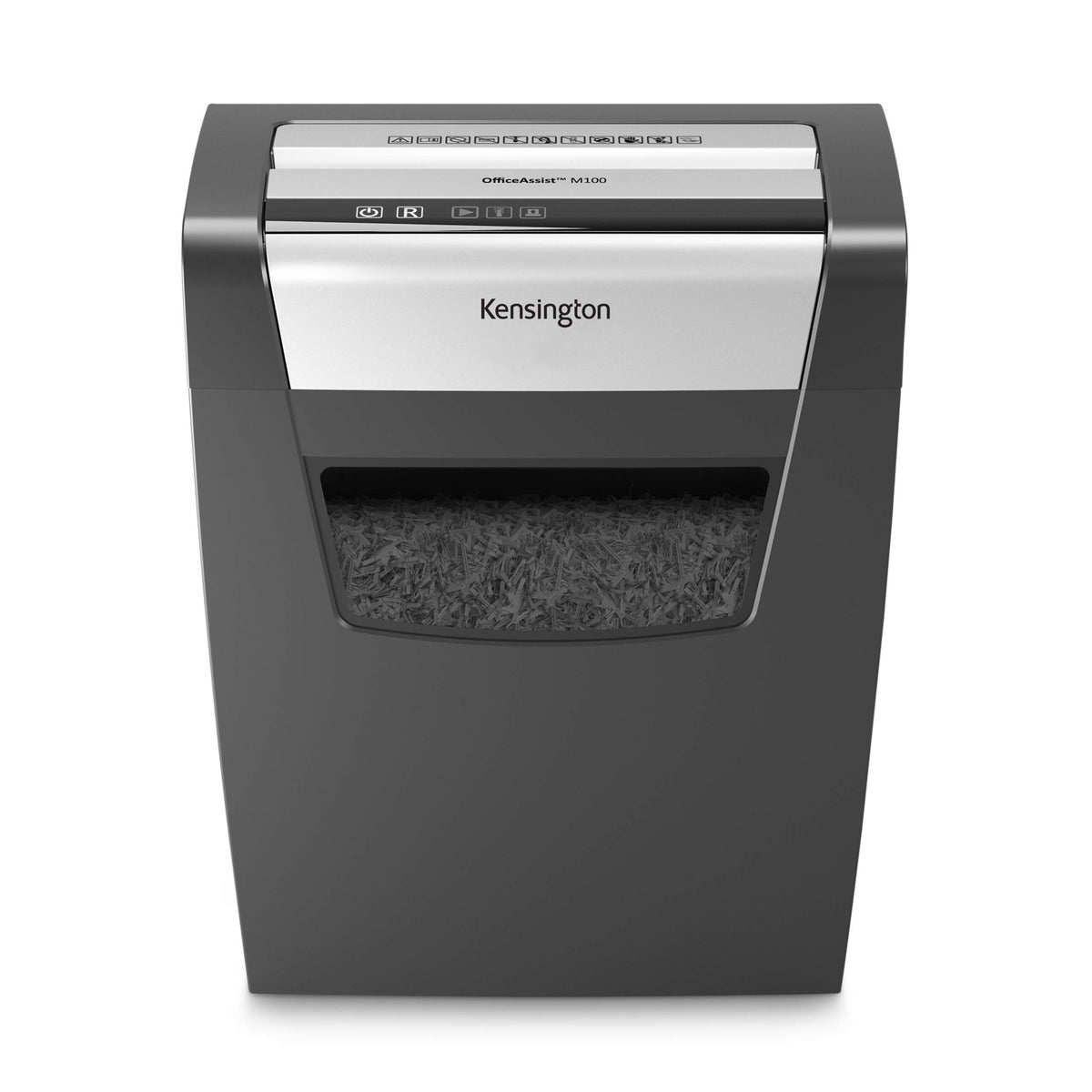 Trituradora de Papel Kensington M100 Negro con Sistema Antiatascos para Oficina
