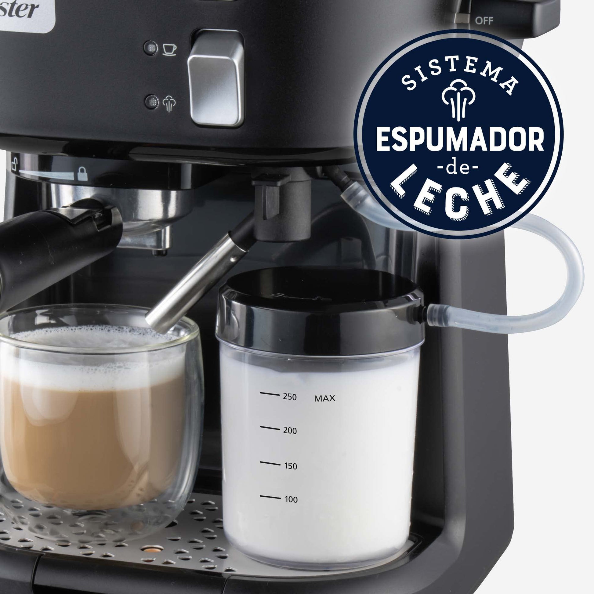 Cafetera Espresso Semi-Automática Oster Negra BVSTEM5501B