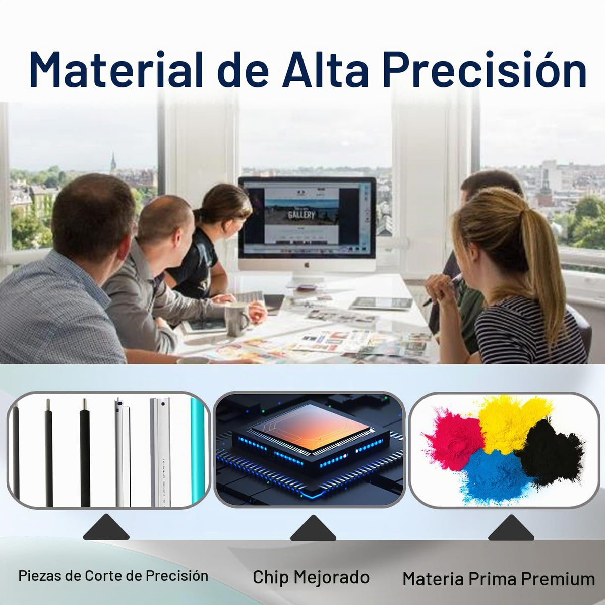 Cartucho de Tóner Compatible HP Negro 105X para Impresora LaserJet MFP 107a 107w 135a 135w 137