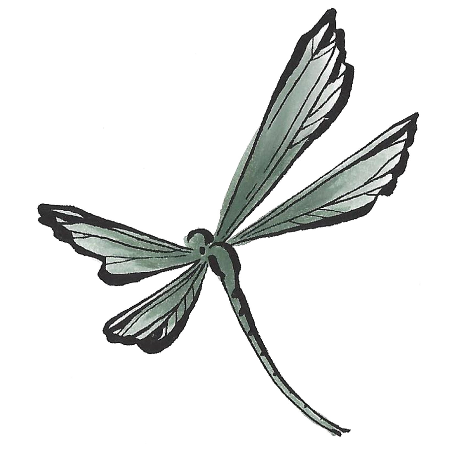 Marcador Doble Tombow Gris Verde con Punta de Brocha