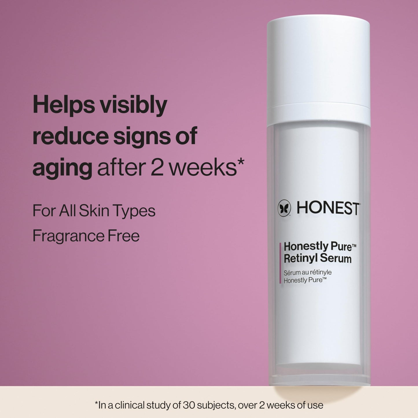 Suero Retinol Honest Beauty Puro sin Parabenos con Tapioca Encapsulado Liberación Prolongada