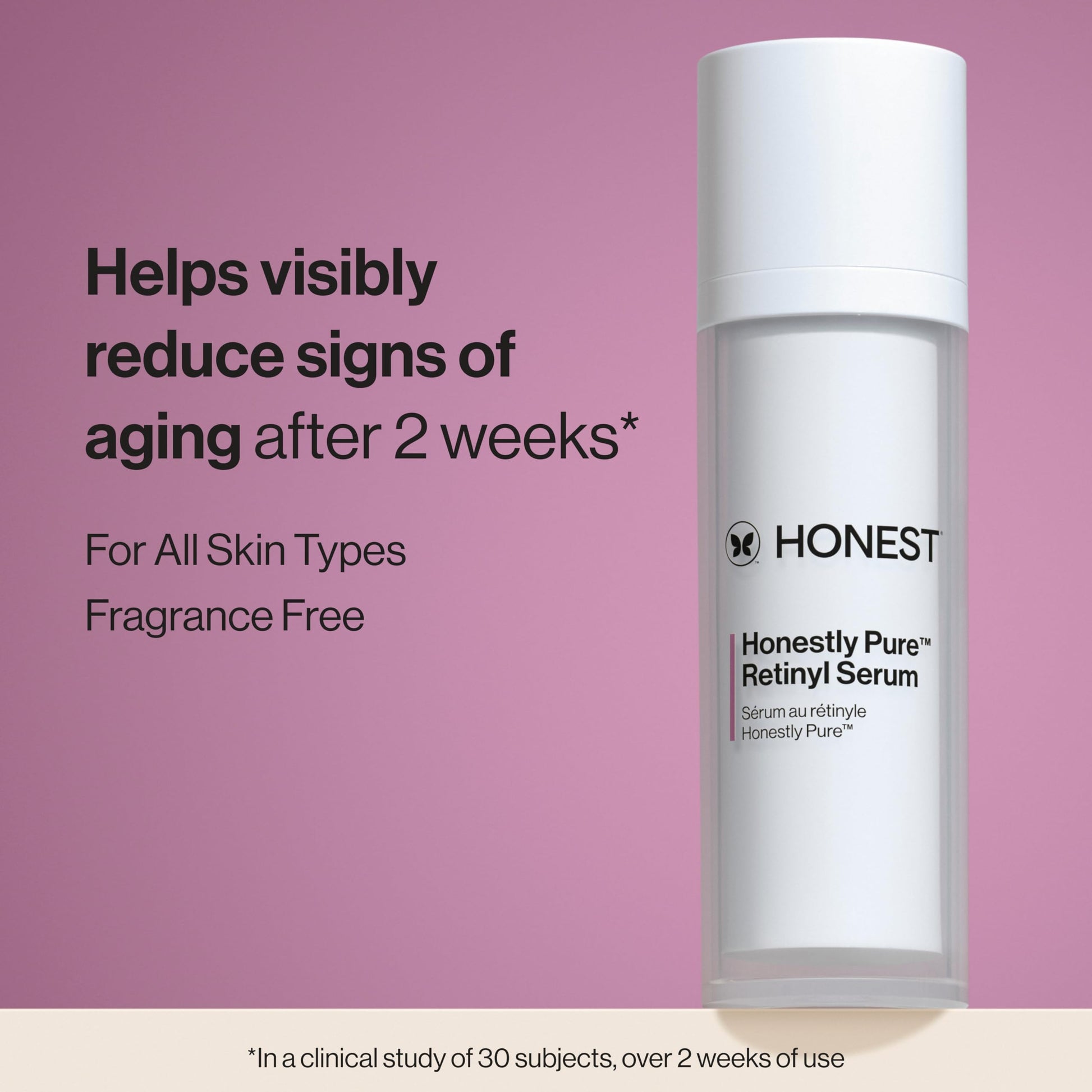 Suero Retinol Honest Beauty Puro sin Parabenos con Tapioca Encapsulado Liberación Prolongada