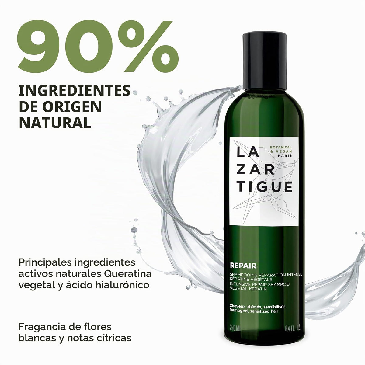 Lazartigue Repair Shampoo For Women 8.4 oz Shampoo