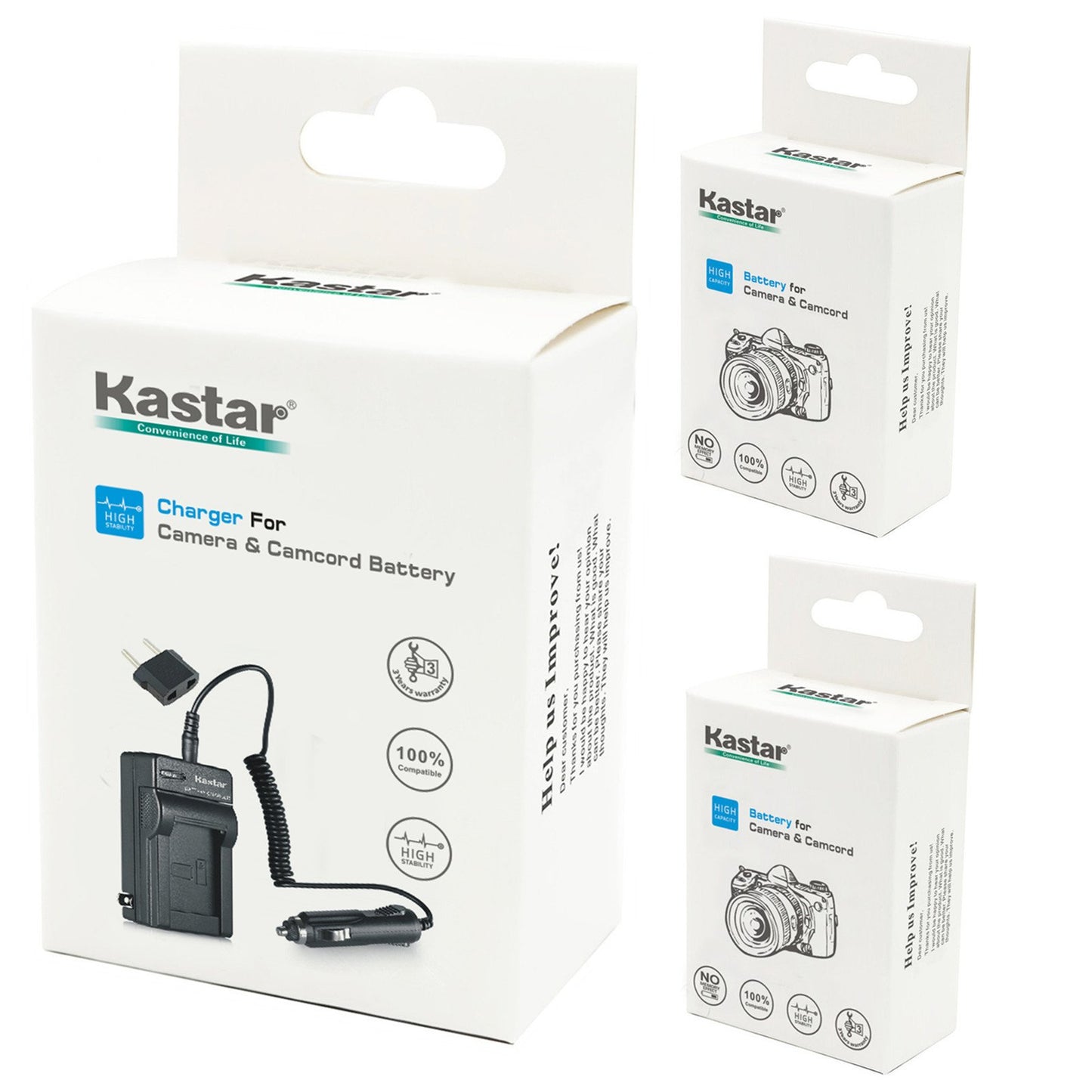 Batería Doble + Cargador Kastar para Sony NP-FV Series Handycam Serie HDR y DCR