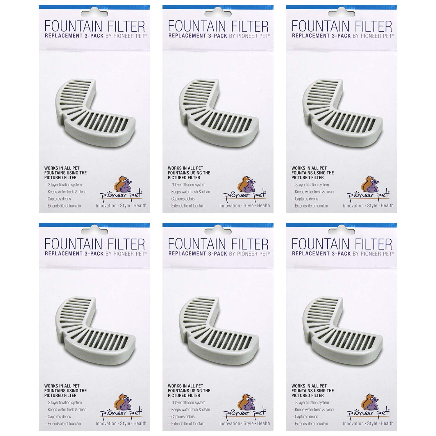 Filtros de Repuesto Pioneer Pet cerámica y Acero Inoxidable Gota de Lluvia
