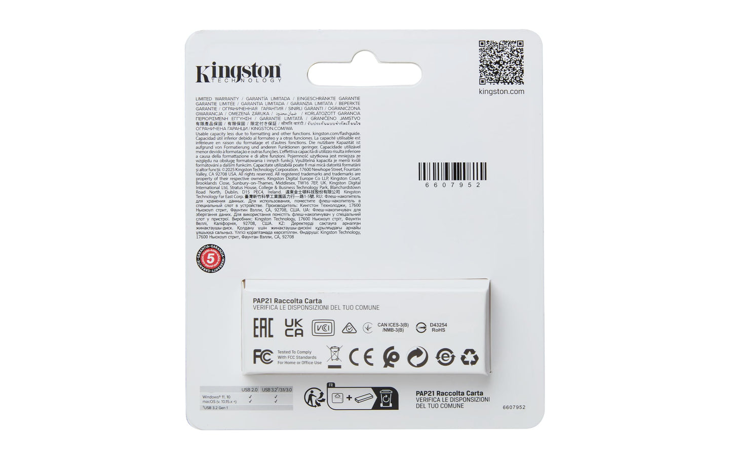Kingston USB DataTraveler Exodia S, Capacidad: 256GB, USB-A 3.2 Gen 1, Color: Negro/Naranja, SKU: DTXS/256GB