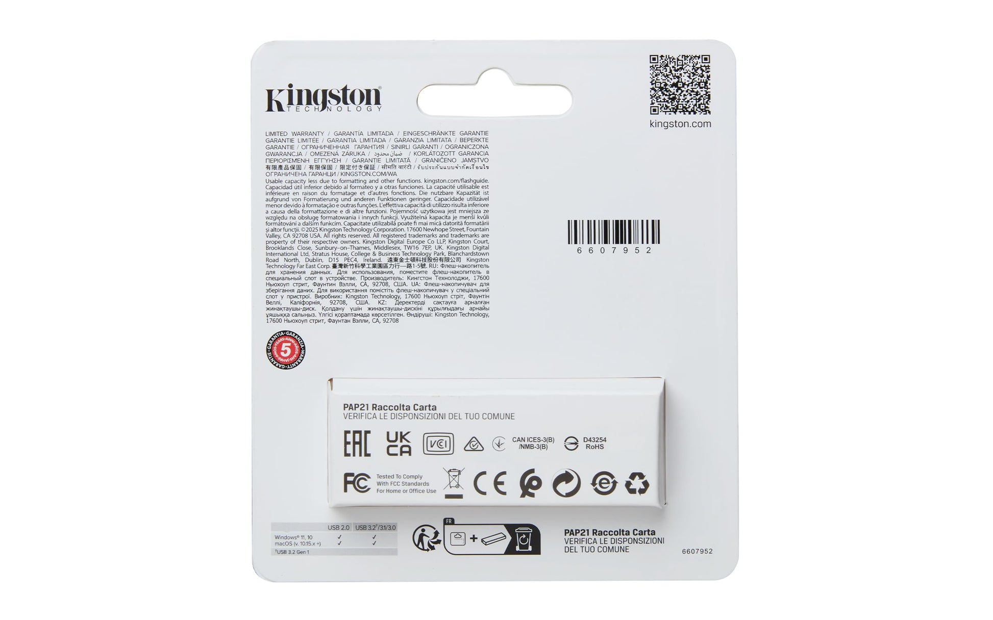 Kingston USB DataTraveler Exodia S, Capacidad: 256GB, USB-A 3.2 Gen 1, Color: Negro/Naranja, SKU: DTXS/256GB
