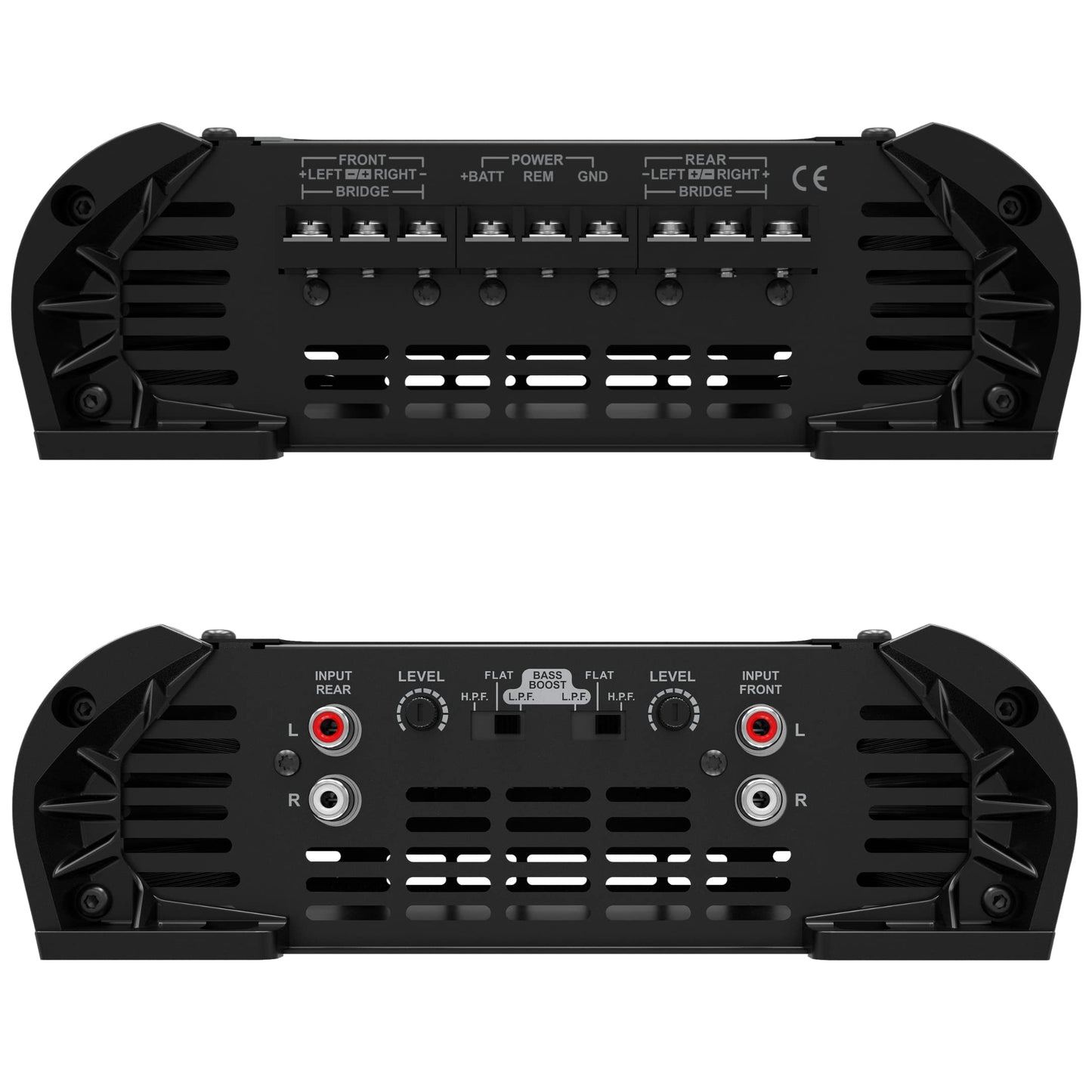 Amplificador Multicanal Stetsom Negro 800 Vatios RMS 1 Ohmios Para Coche