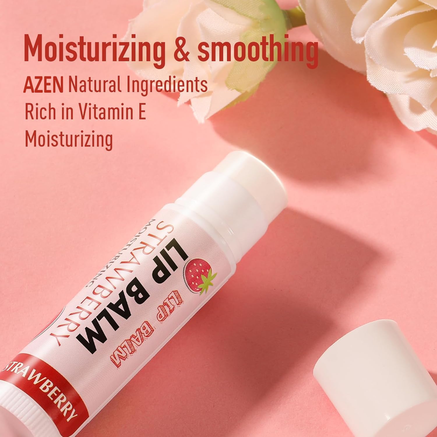 AZEN- Paquete de 120 bálsamos labiales, bálsamo labial natural a granel, producto para el cuidado de los labios, bálsamo labial hidratante para labios secos y agrietados