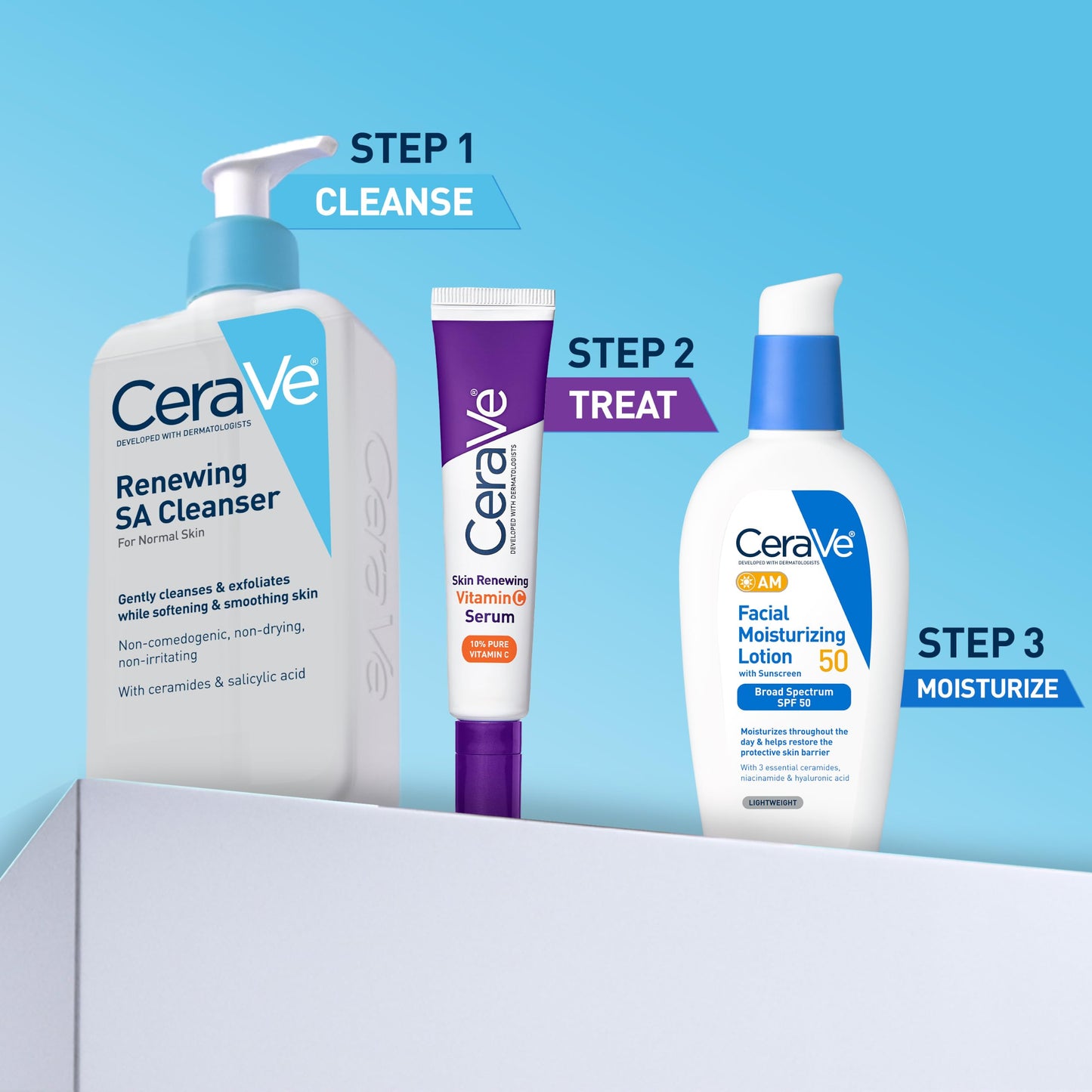 CeraVe SA Cleanser | Salicylic Acid Cleanser with Hyaluronic Acid, Niacinamide & Ceramides| BHA Exfoliant for Face | Fragrance Free Non-Comedogenic | 16 Ounce