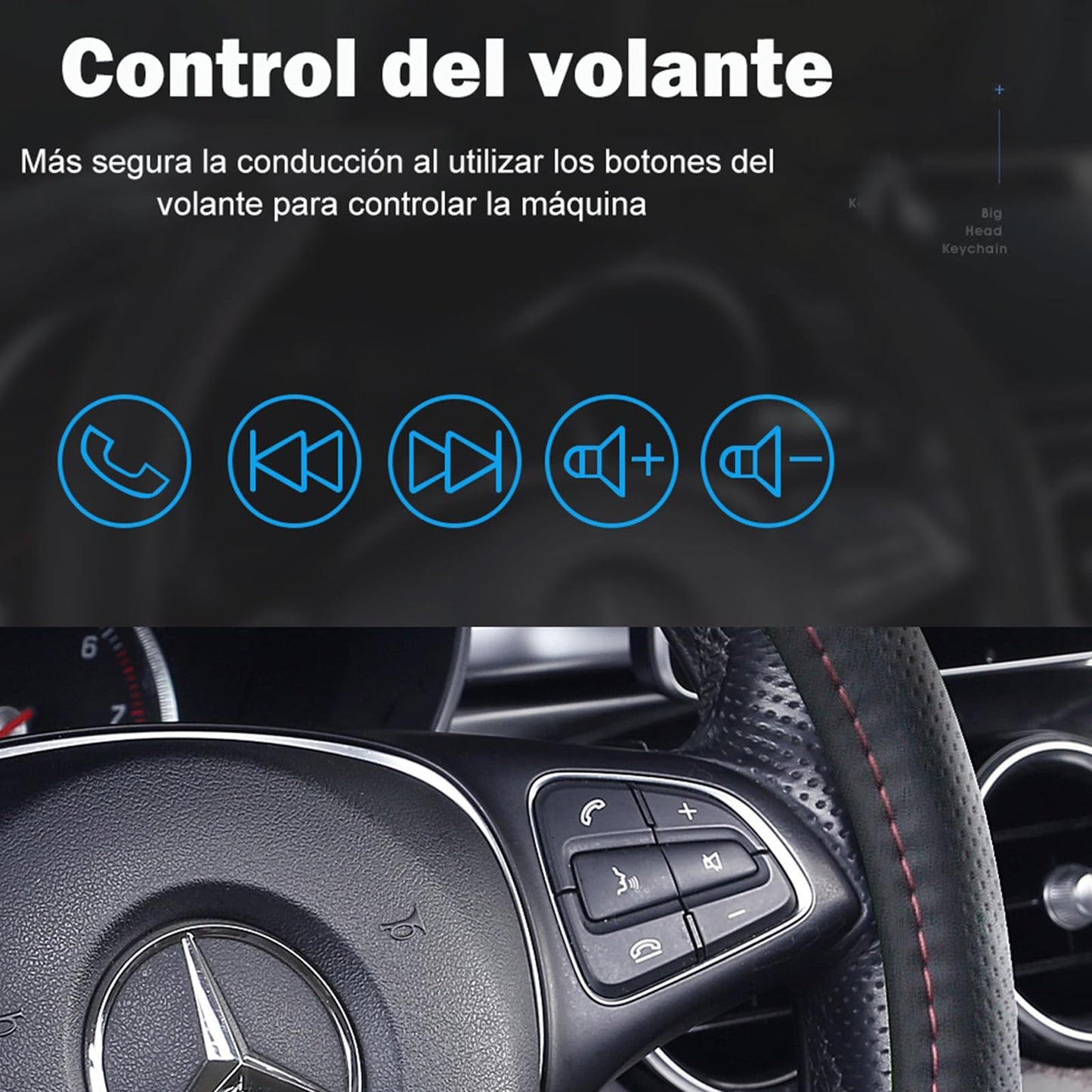 FINYQBET 1 DIN Auto Estéreo Radio de Coche Compatible con Apple CarPlay Android Auto USB Tipo C, visualización táctil de 6.9 Pulgadas, Enlace de Espejo, cámara de Respaldo Bluetooth DSP